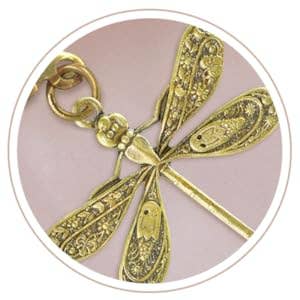 Dragonfly Daze Earrings Artisan Painted Filigree - Fairyland