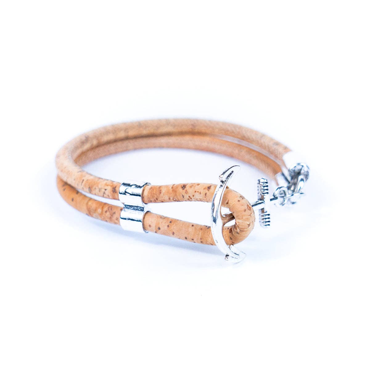 Anchor Colored Cork thread Handmade Bracelet