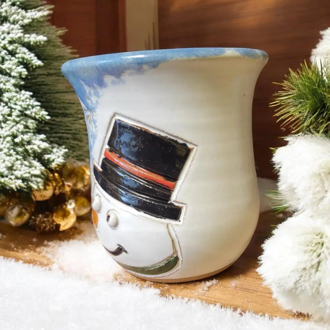 Carved Snowman Mug