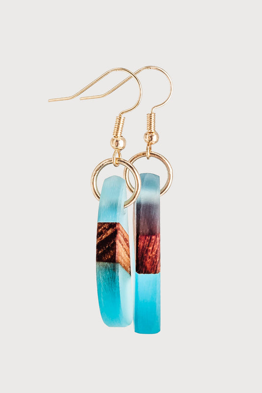 Venus Wooden & Resin Earrings