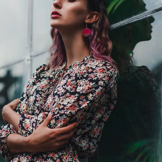 Ava Wooden & Resin Earrings