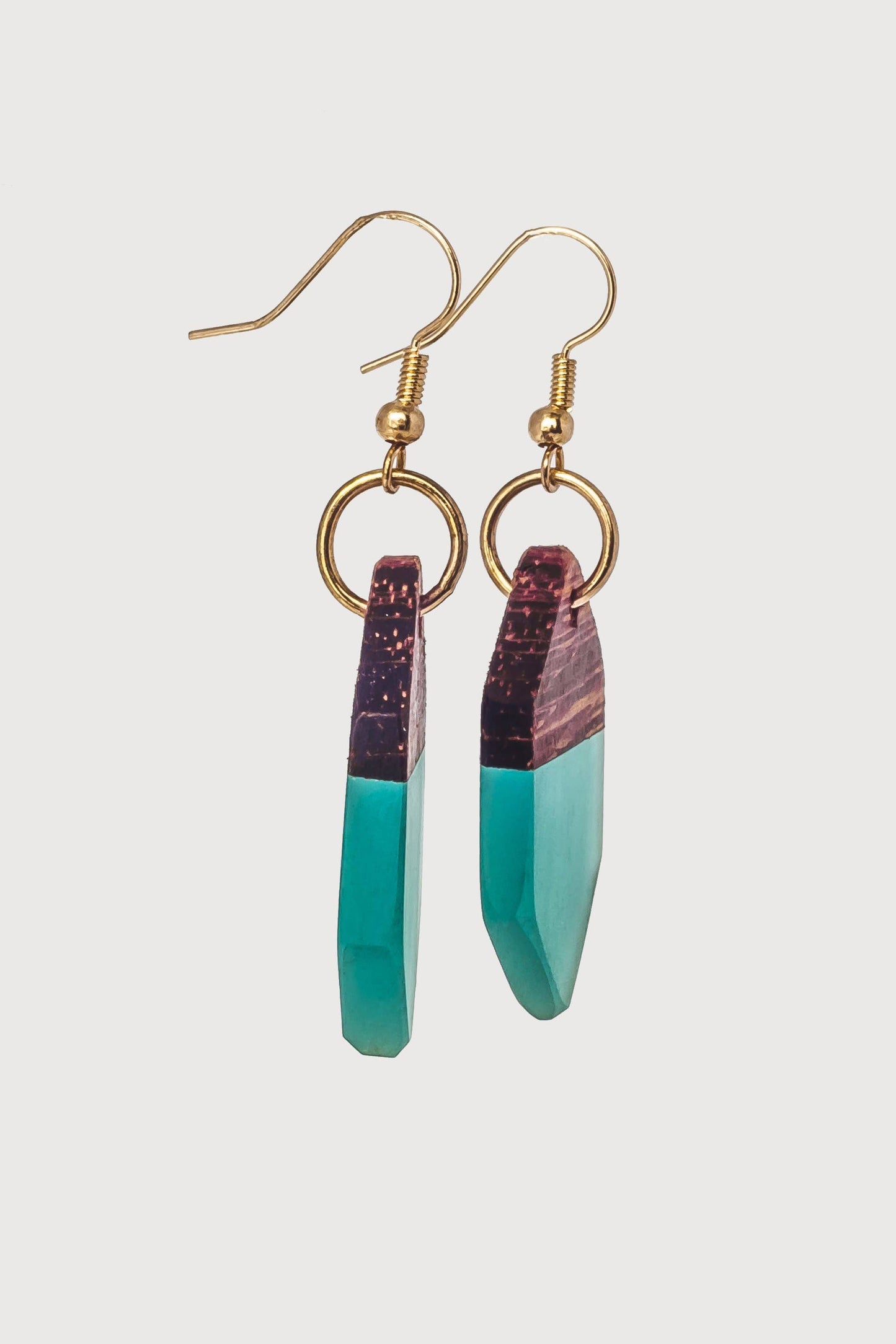 Rowena Wooden & Resin Earrings