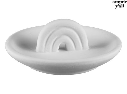 Ammie's Rainbow Ring Dish Bisqueware