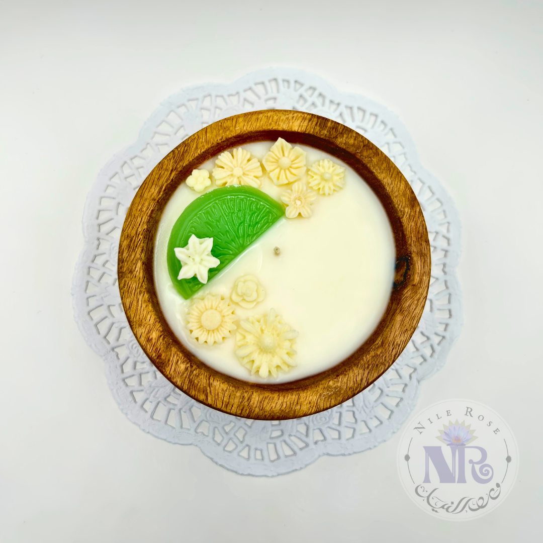 Circle Rosewood Bowl Candle