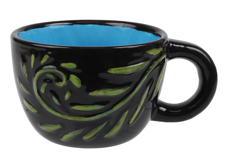 Swirly Petals Mug Bisqueware