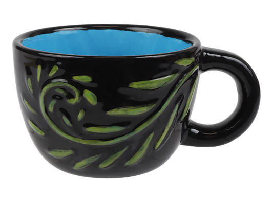 Swirly Petals Mug Bisqueware