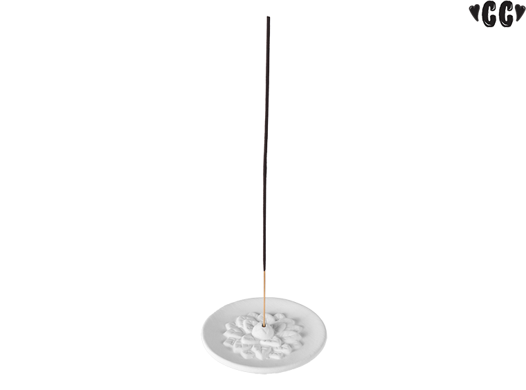 Luisa's Lotus Incense Dish Bisqueware