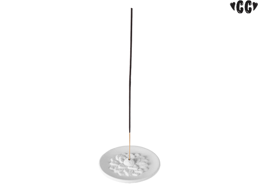 Luisa's Lotus Incense Dish Bisqueware