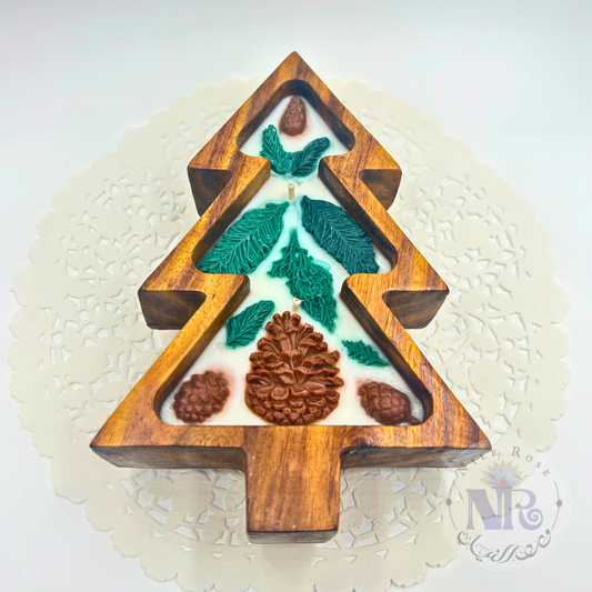 Pine Tree Rosewood Bowl Candle