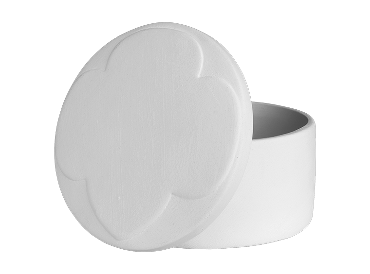 Girl Scout Trefoil Box Bisqueware