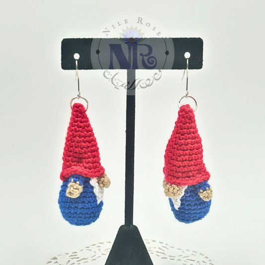 Gnome Crochet Earrings