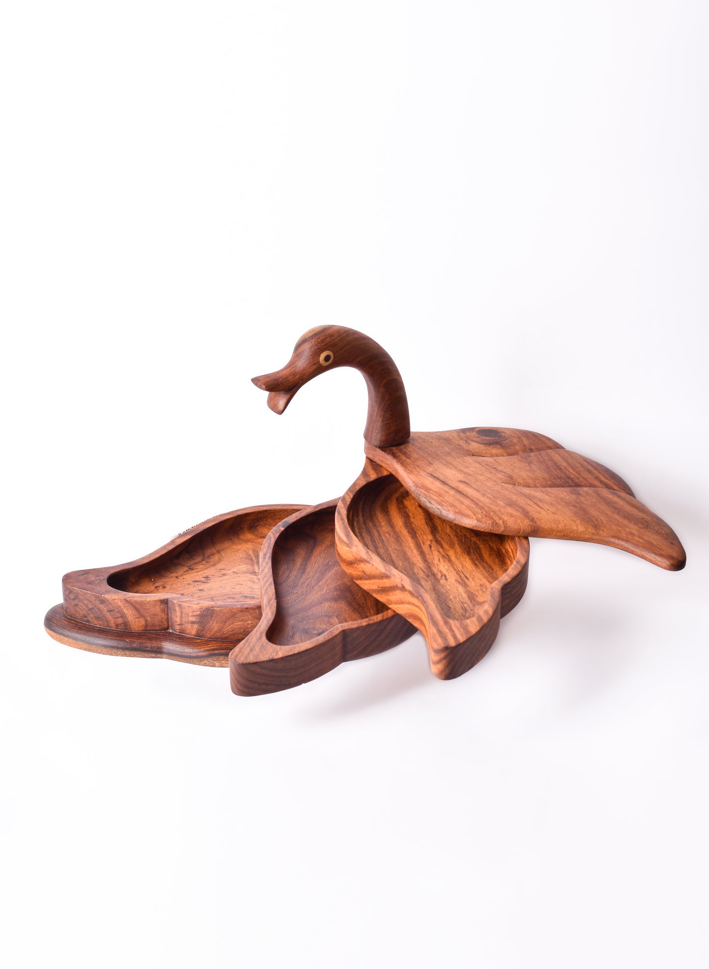 Swan Triple Layer Box - Nile Rose Woodcraft