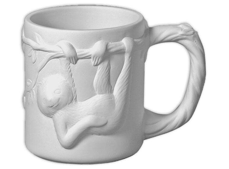 Sloth Mug Bisqueware