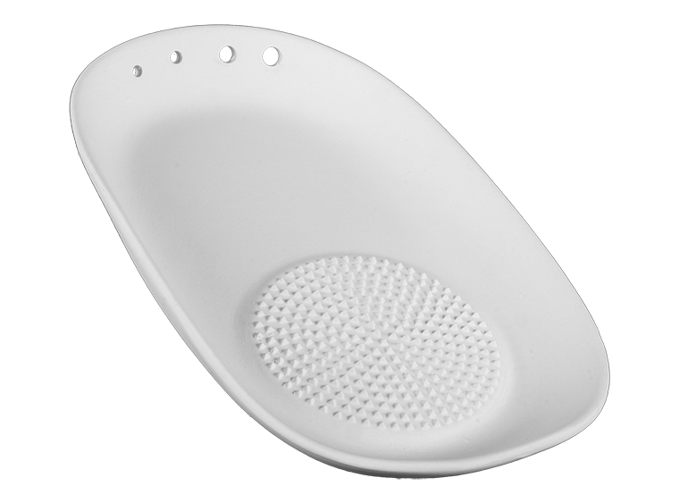 Stoneware Garlic Grater & Herb Stripper Bisqueware