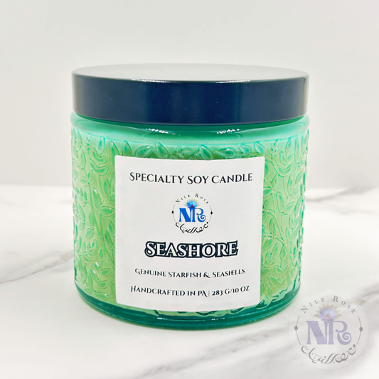 Seashore - Pure Soy Embossed Candle
