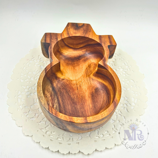 Snowman Rosewood Bowl