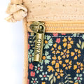Floral Print Cork Crossbody Bag