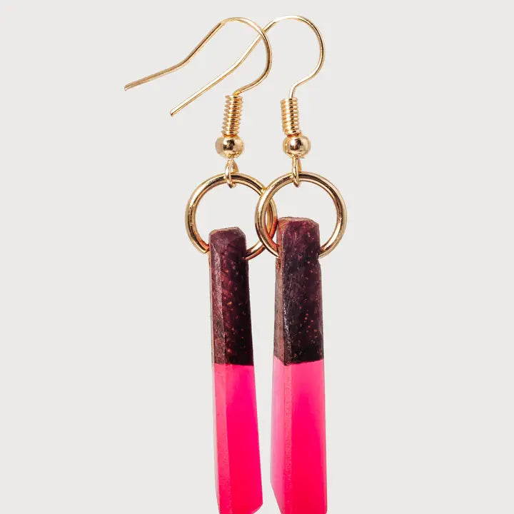 Zara Wooden & Resin Earring