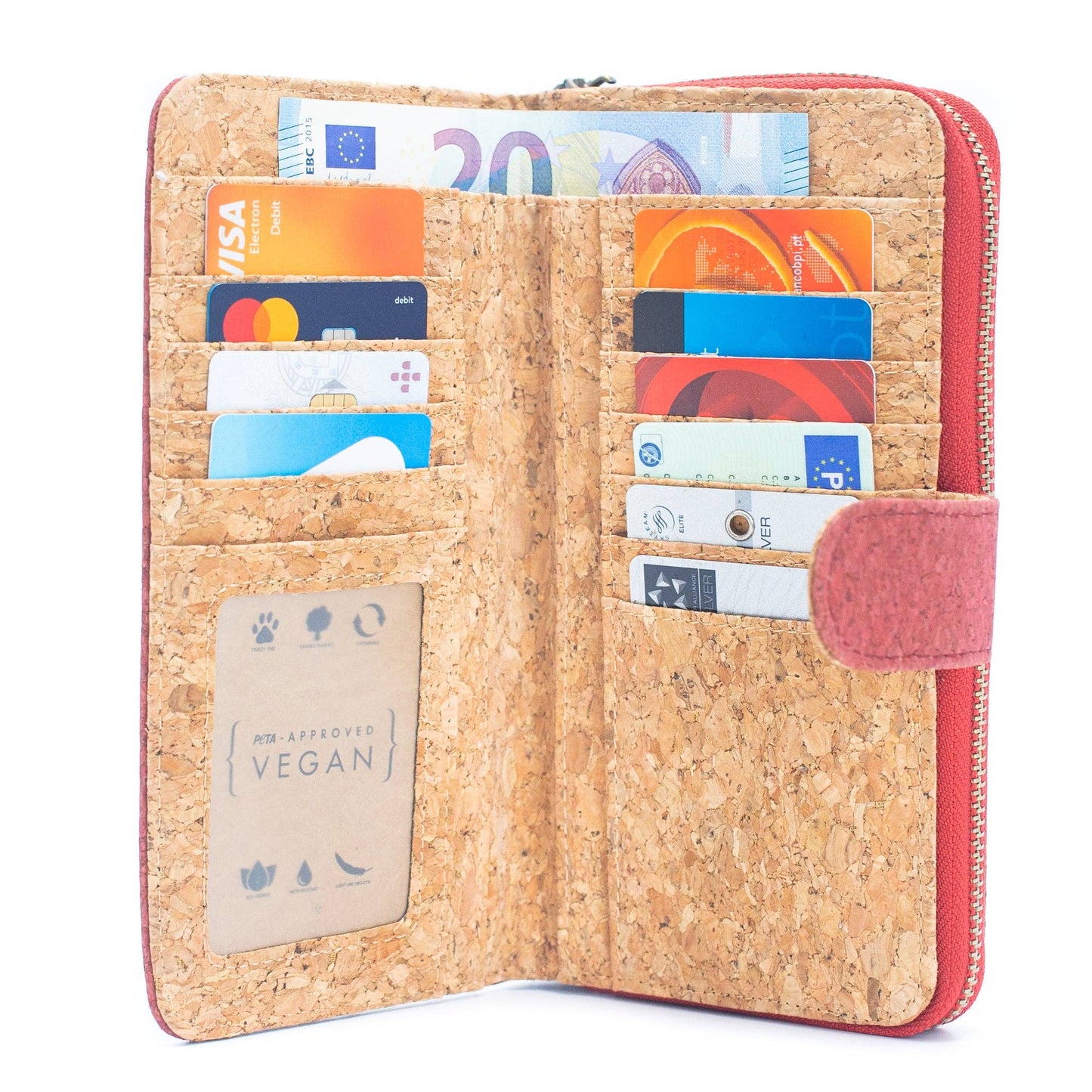 Natural Cork Mandala Pattern Women's Long Wallet/Cardholder