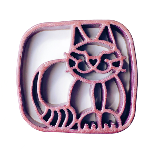 Cat Trivet - Stoneware Pottery