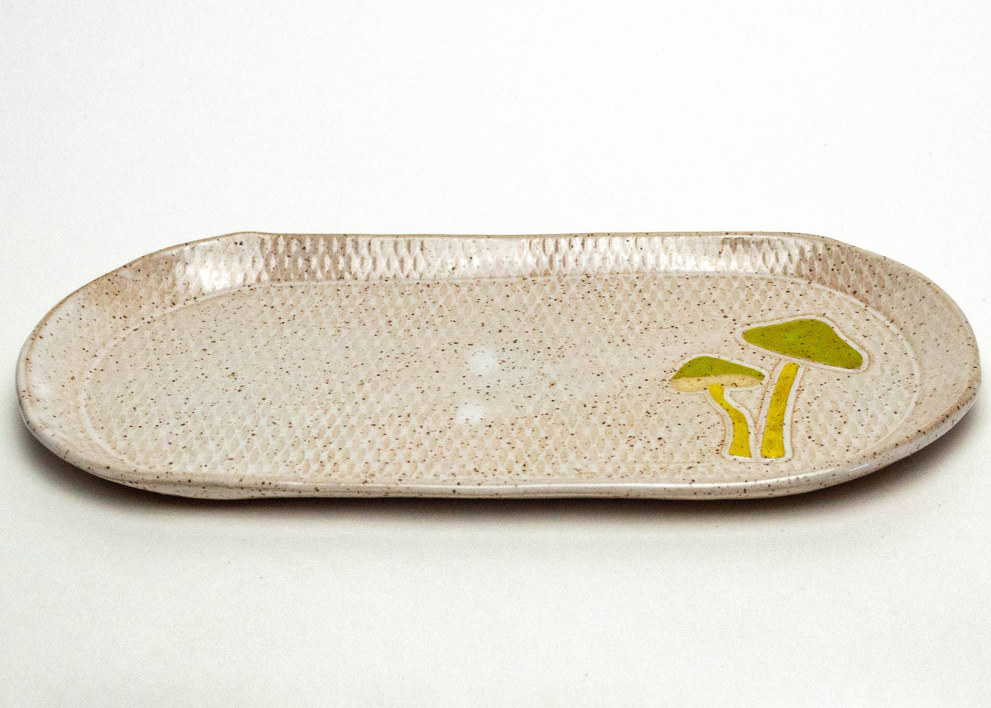 Parrot Mushroom Ceramic Platter