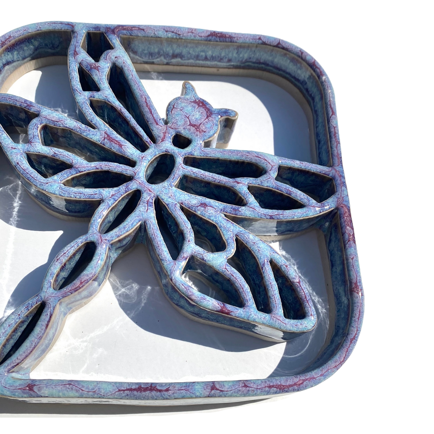Dragonfly Trivet - Stoneware Pottery