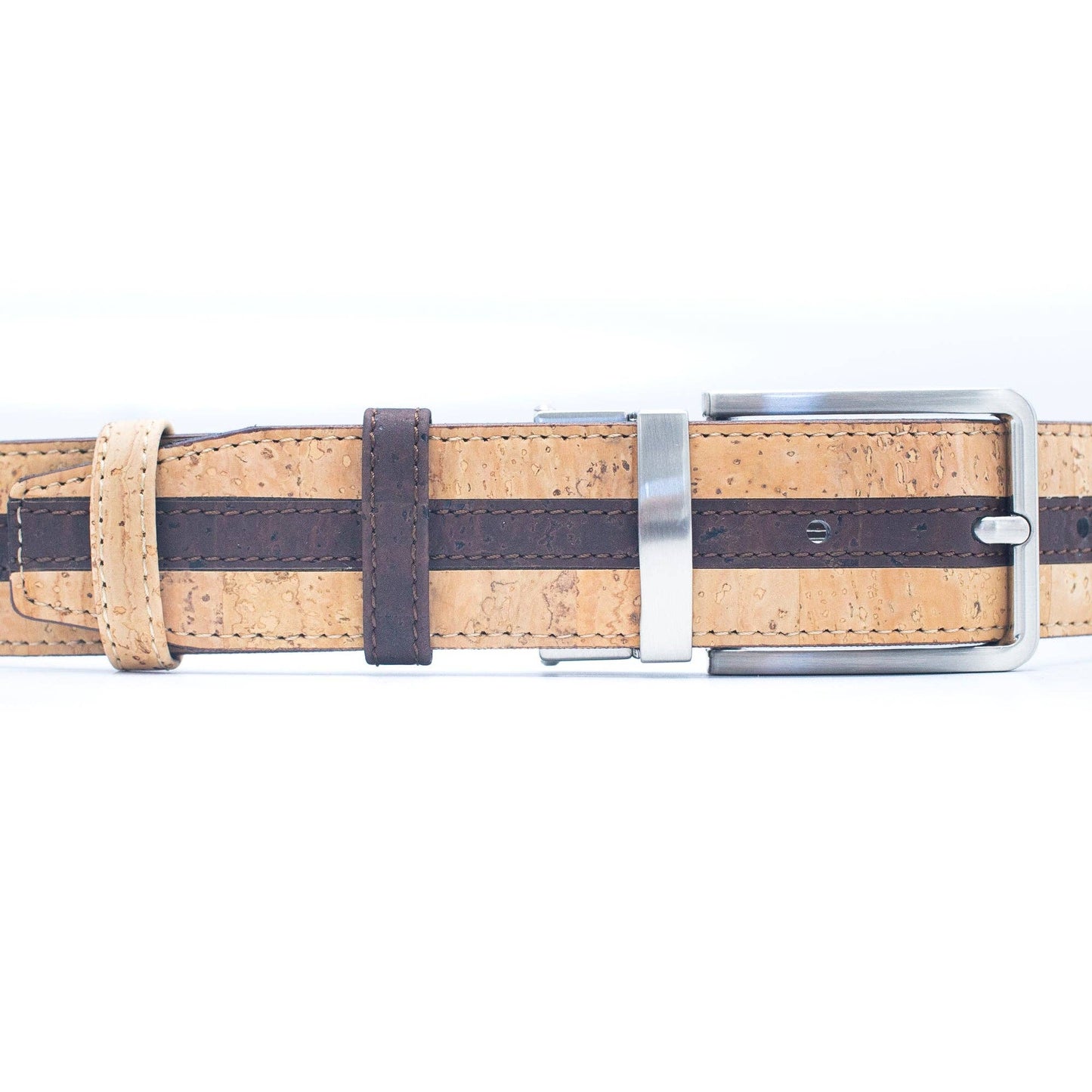 Dual brown Cork Belt