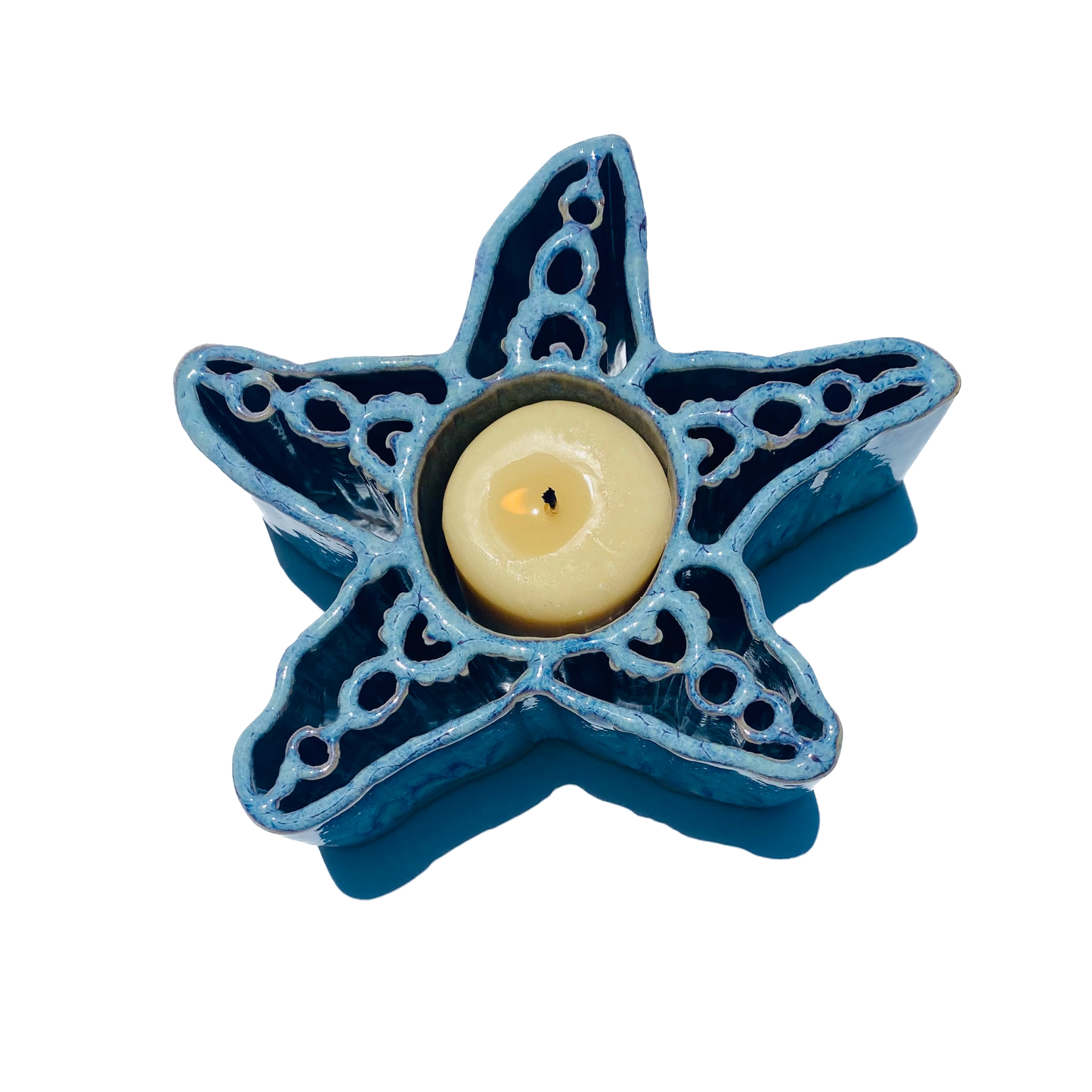 Starfish CandlePot - Stoneware Pottery