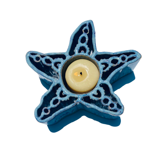 Starfish CandlePot - Stoneware Pottery