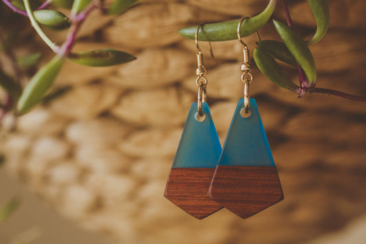 Lola Wooden & Resin Earring