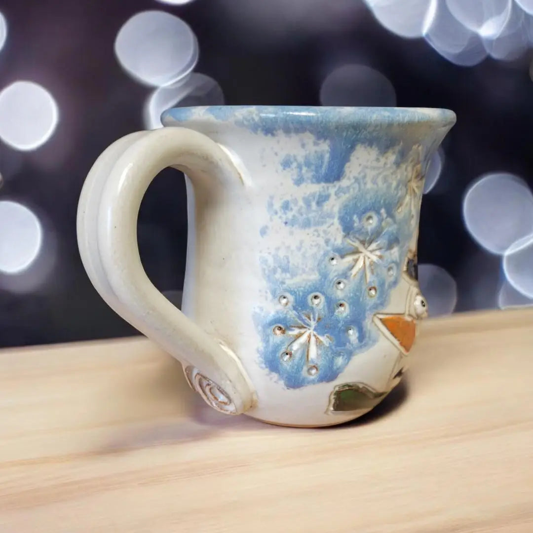 Carved Snowman Mug