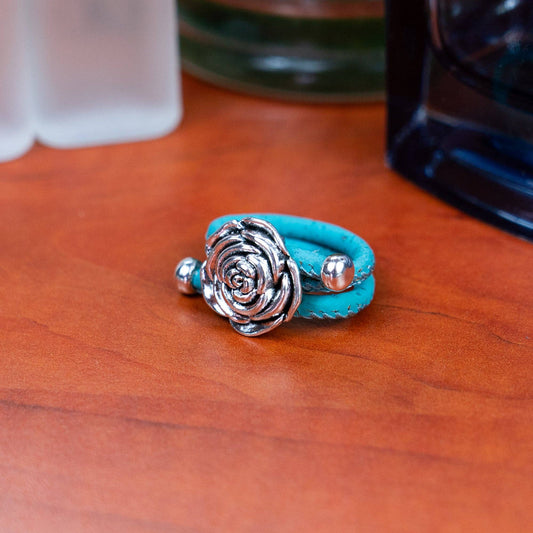Rose colored cork handmade ring