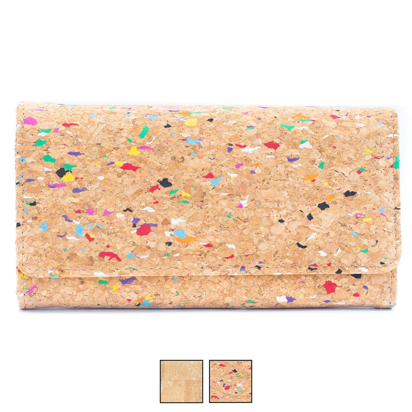 All natural cork bifold smart wallet