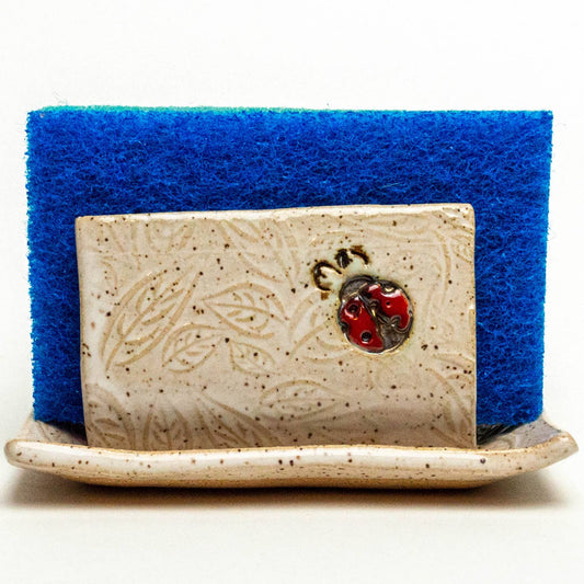 Ladybug Ceramic Sponge Holder