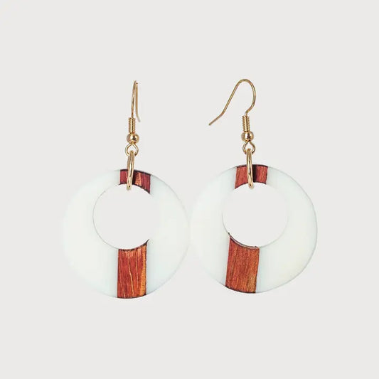 Lulu Wooden & Resin Earrings