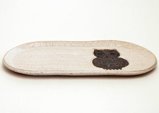 Owl Ceramic Platter