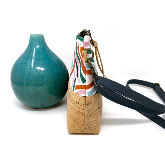 Sky Show Organic Cotton & Cork Crossbody