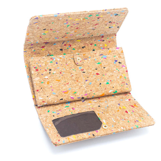 All natural cork bifold smart wallet