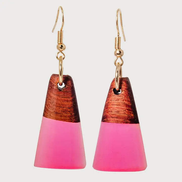 Zara Wooden & Resin Earring