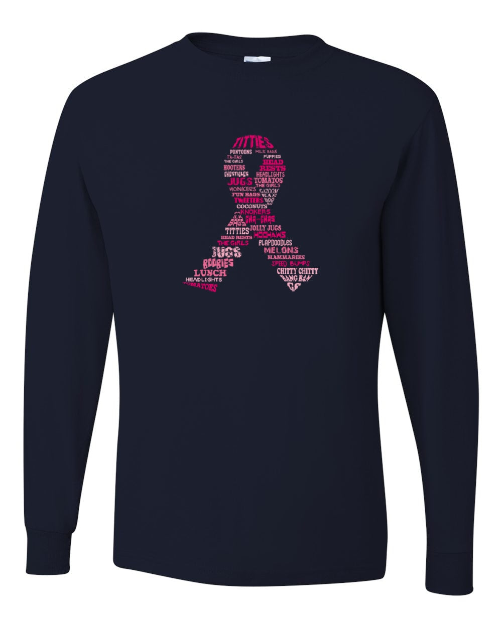 BCA Long Sleeved T-shirt with Word Ribbon Design