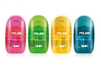 Milan LOOK Capsule Single Sharpener w/eraser