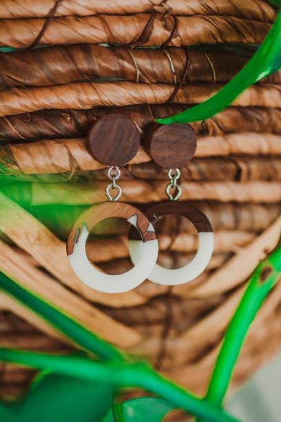 Wooden Element - Vanilla Sky Earrings