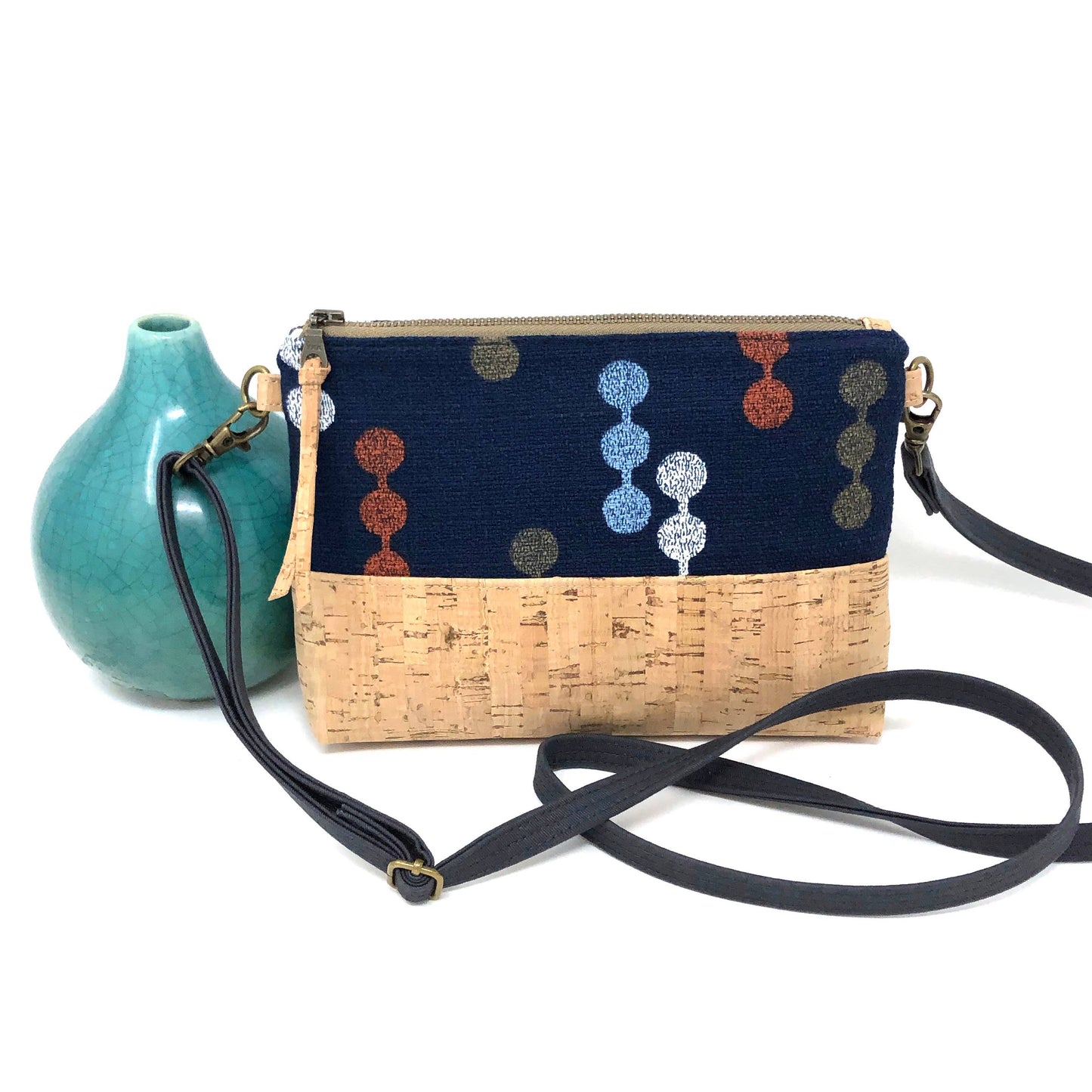 mmb - Crossbody Navy Dot to Dot
