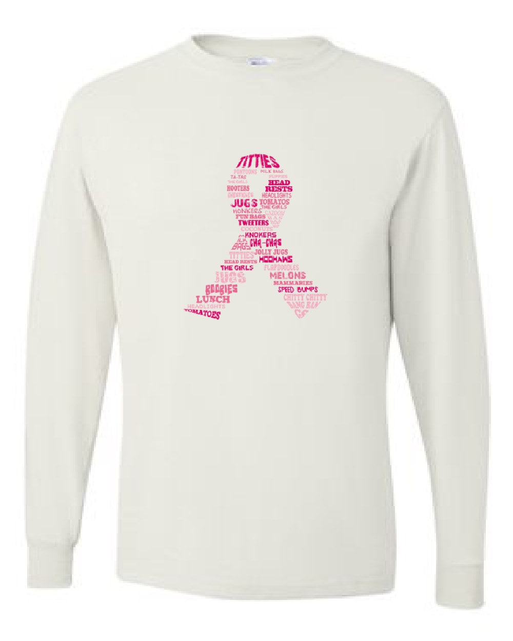 BCA Long Sleeved T-shirt with Word Ribbon Design