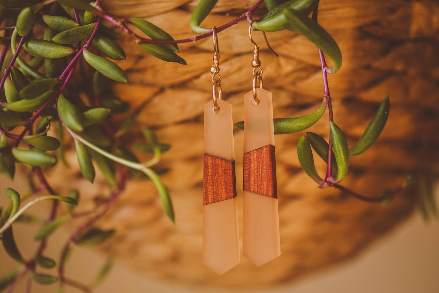 Fara Wooden & Resin Earring