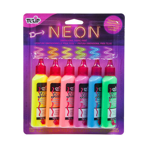 Tulip Neon Fabric Paint 6 pieces