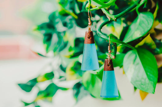Tahiti Wooden & Resin Earring