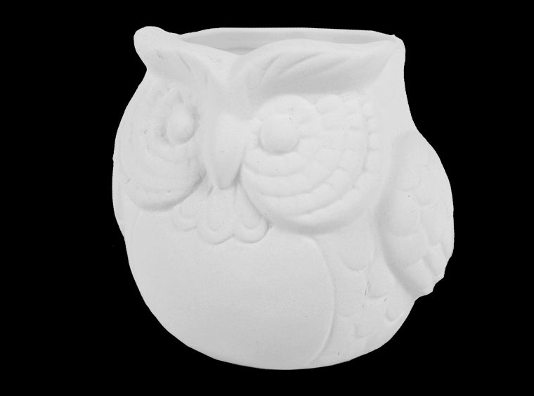 Owl Planter Bisqueware