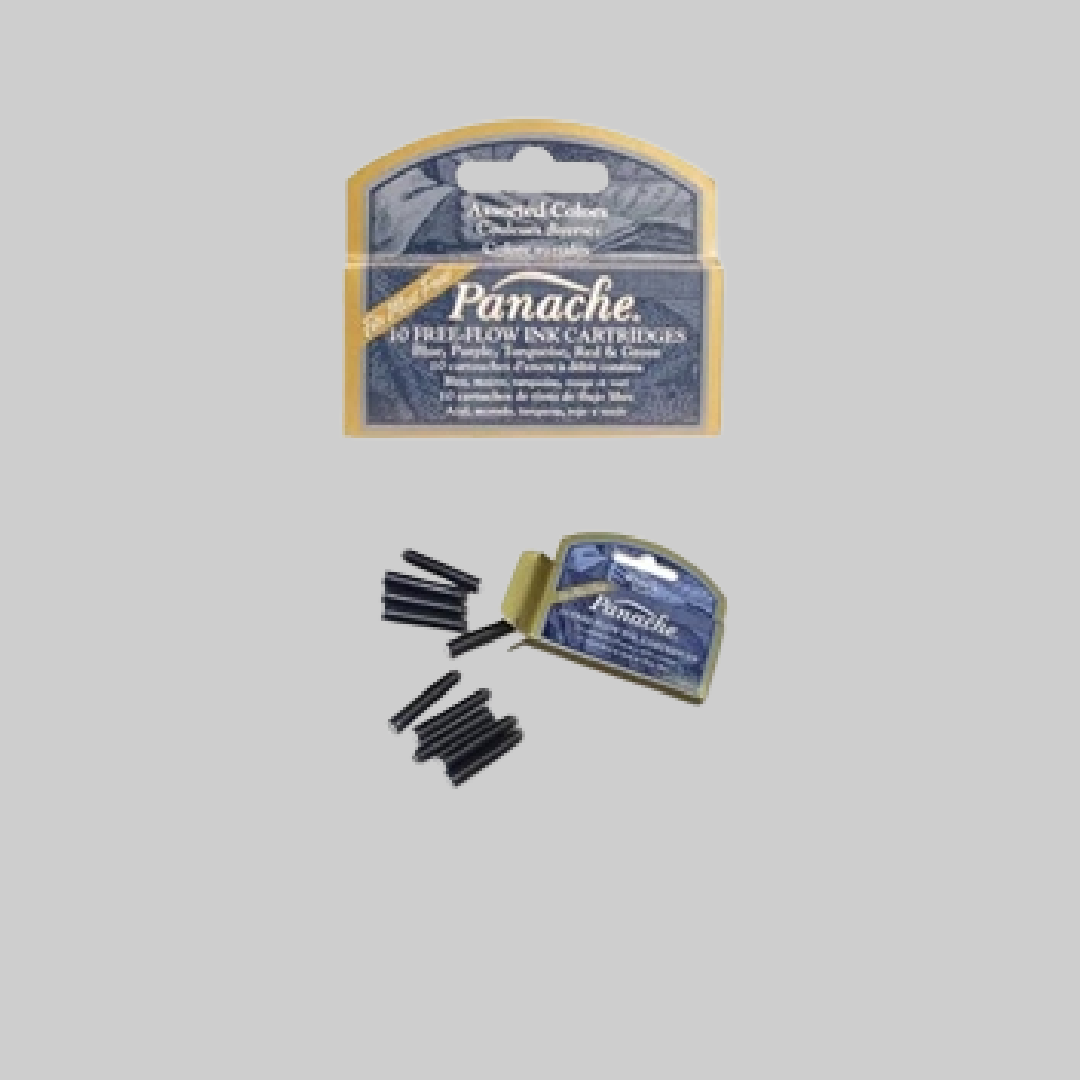 Speedball PANACHE BLACK 10 PIECE INK CARTRIDGE