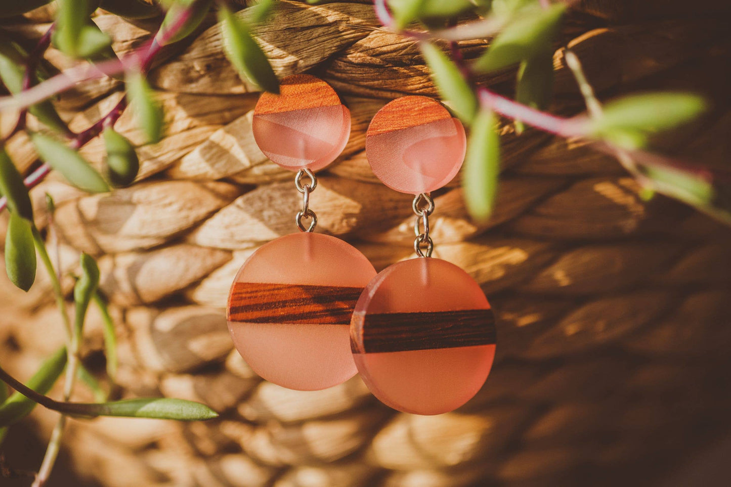 Penelope Wooden & Resin Earrings